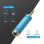 Adaptador Vention VAB-S04-L de 3,5 mm macho para fêmea de 6,5 mm, azul, banhado a ouro 24K