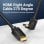 Cabo HDMI Vention AAQBG 1,5m 2.0 4K Angular 270° Macho-Macho Preto