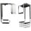 Soporte Bajo Mesa AISENS MPC08-337 Plata-Negro Ajustable 30kg para CPU/PC