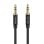 Câble stéréo Vention BAXBF 1 m, jack mâle 3,5 mm, plaqué or, aluminium noir