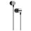 Auriculares AIWA ESTM-20SL com fio jack 3,5 mm graves potentes prata