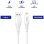 Cable USB Lightning MYWAY CB10i 1m 2.4A Blanco Certificación RoHs CE