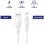 Cable USB Lightning Myway CB10i 1 m 2,4A blanco certificado RoHS CE