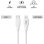 Cable USB Tipo-C Lightning MYWAY LL-C20 20W 1m Blanco carga rápida y sincronización