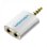 Adaptador Audio Vention BDAW0 Jack 3.5mm Macho a 2x Jack 3.5mm Hembra Blanco Aluminio