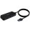 Hub AISENS 4 puertos 5000 Mbit/s USB 3.0 modelo A106-0714 Cable 60cm Negro