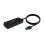 Hub AISENS 4 puertos 5000 Mbit/s USB 3.0 modelo A106-0714 Cable 60cm Negro