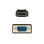 Nanocable DisplayPort auf VGA Konverterkabel 1m Vergoldet Geschirmt Schwarz
