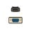 Cable conversor DisplayPort a VGA Nanocable 1m blindado en oro RoHS negro