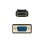 Nanocable DisplayPort auf VGA Konverterkabel 1m Vergoldet Geschirmt Schwarz
