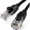 Cable de red Vention IBEBK Cat.6 8m UTP negro chapado en oro 1000 Mbps