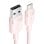 Cavo USB Lightning Vention LANBH rosa 1 m 480 Mbps in cotone intrecciato 2,4 A