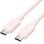 Cable USB Vention TRCPF USB-C a USB-C 3A 60W 1m Rosa