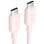 Cable USB Vention TRCPF USB-C a USB-C 3A 60W 1m Rosa