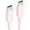 USB-C Kabel Vention TRCPF 1m 60W 3A Rosa, USB 2.0, Nickelbeschichtet
