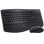 Teclado de membrana SUBBLIM Combo Dual Office Prowave Layout ES ergonómico inalámbrico recargable multidispositivo