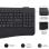 Teclado de membrana SUBBLIM Combo Dual Office Prowave Layout ES ergonómico inalámbrico recargable multidispositivo