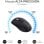 Teclado de membrana SUBBLIM Combo Dual Office Prowave Layout ES ergonómico inalámbrico recargable multidispositivo