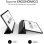 Capa Subblim Clear Shock para iPad Pro 13 M4 preta com fecho magnético e suporte de duas posições