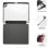Capa Subblim Clear Shock para iPad Pro 13 M4 preta com fecho magnético e suporte de duas posições