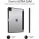 Capa Subblim Clear Shock para iPad Pro 13 M4 preta com fecho magnético e suporte de duas posições