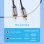 Cable Vention BGUHF USB-C a 2 RCA Macho 1m Cancelación Ruido Alta Fidelidad Gris