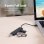 Hub Vention 4 puertos 480Mbps modelo CHMBF USB 2.0 cable 1m carcasa ABS