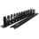 Pannello passacavi PHASAK PA 5095 con coperchio per rack frontale in metallo da 19″ 1U