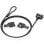 Cable de seguridad AISENS ASLK-D40K04-BK 1.5m acero cerradura con llave Kensington