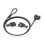 Cable de seguridad AISENS ASLK-D40K04-BK 1.5m acero cerradura con llave Kensington