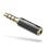 Adaptador Jack VENTION BFBB0 Jack 3.5 macho a 2.5 hembra contactos oro negro