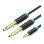 Cable Vention BACBH Jack 3.5 Macho a 2x Jack 6.35 Macho 2m Negro chapado en oro