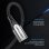 Cable USB-C Vention TABHF 1m 60W 5Gbps Trenzado Aluminio Gris