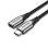 Cable USB-C Vention TABHF 1m 60W 5Gbps Trenzado Aluminio Gris