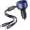 Cargador Coche Vention FFOB0 30W USB-C + Lightning Retráctil Aluminio 12-24V