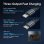 Cargador Coche Vention FFOB0 30W USB-C + Lightning Retráctil Aluminio 12-24V