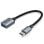 Cable USB Vention CCXHB 15cm USB-C a USB-A Hembra 5 Gbit/s Gris Níquel