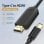 Cabo conversor HDMI Vention CGUBI 1.4 4K/USB Tipo C para HDMI/Macho-Macho/3m/Preto