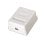 Roseta de superficie AISENS A138-0296 Cat.5e 1 toma RJ45 UTP Blanco