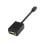 Mini convertisseur DP vers VGA AISENS A125-0135 0,15 m Noir Plaqué Or
