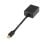 Mini convertisseur DP vers VGA AISENS A125-0135 0,15 m Noir Plaqué Or