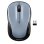 Ratón Logitech inalámbrico 1000 DPI ambidiestro óptico 3 botones plata/negro
