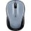 Ratón Logitech inalámbrico 1000 DPI ambidiestro óptico 3 botones plata/negro