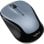 Ratón Logitech inalámbrico 1000 DPI ambidiestro óptico 3 botones plata/negro