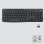 Conjunto sem fio Logitech Mk370 - mouse e teclado ergonômico Bluetooth empresarial - parafuso preto