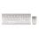 Teclado inalámbrico de membrana Cherry DW 8000 Layout FR silver/white con ratón