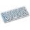 Teclado Cherry G84-4100 mecánico compacto USB layout US/EU gris alta durabilidad