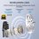 Auriculares Edifier inalámbricos Bluetooth 5.4 de oído abierto con Cancelación de Ruido y Micrófonos IA