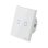 Interruptor inteligente Sonoff T2EU2C-TX WiFi RF433MHz vidrio templado retroiluminado blanco