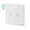 Interruptor inteligente Sonoff T0EU2C-TX Wi-Fi 2 canales Alexa Google Glass Táctil Blanco
